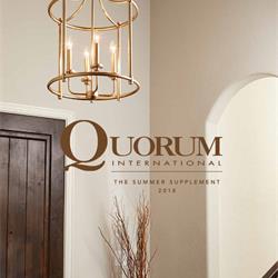 铁艺蜡烛吊灯设计:Quorum 2018年最新欧式灯饰目录