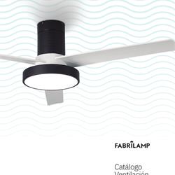 LED风扇灯设计:Fabrilamp 2022年欧美室内LED风扇灯吊扇灯电子目录