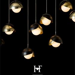 时尚吊灯设计:Hubbardton Forge 2022年美式灯饰设计素材图片