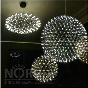 米兰moooi–Raimond现代简约餐厅火花吊灯 不锈钢星球设计师G3881