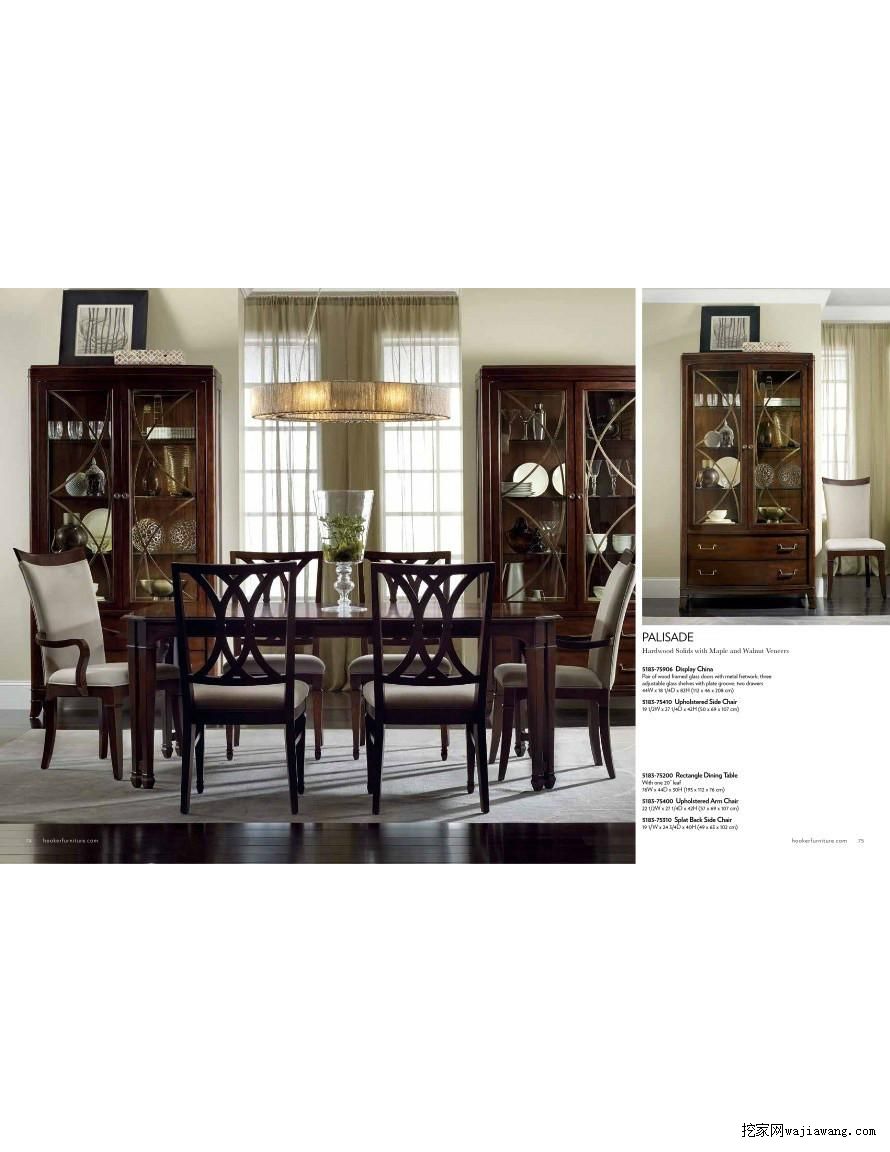 家具设计 HOOKER 2015餐桌目录(图)