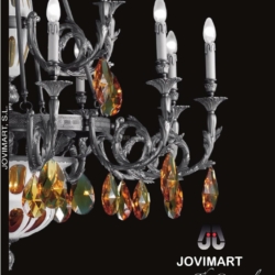 灯饰设计图:2016年欧美古典水晶蜡烛吊灯设计 Jovimart