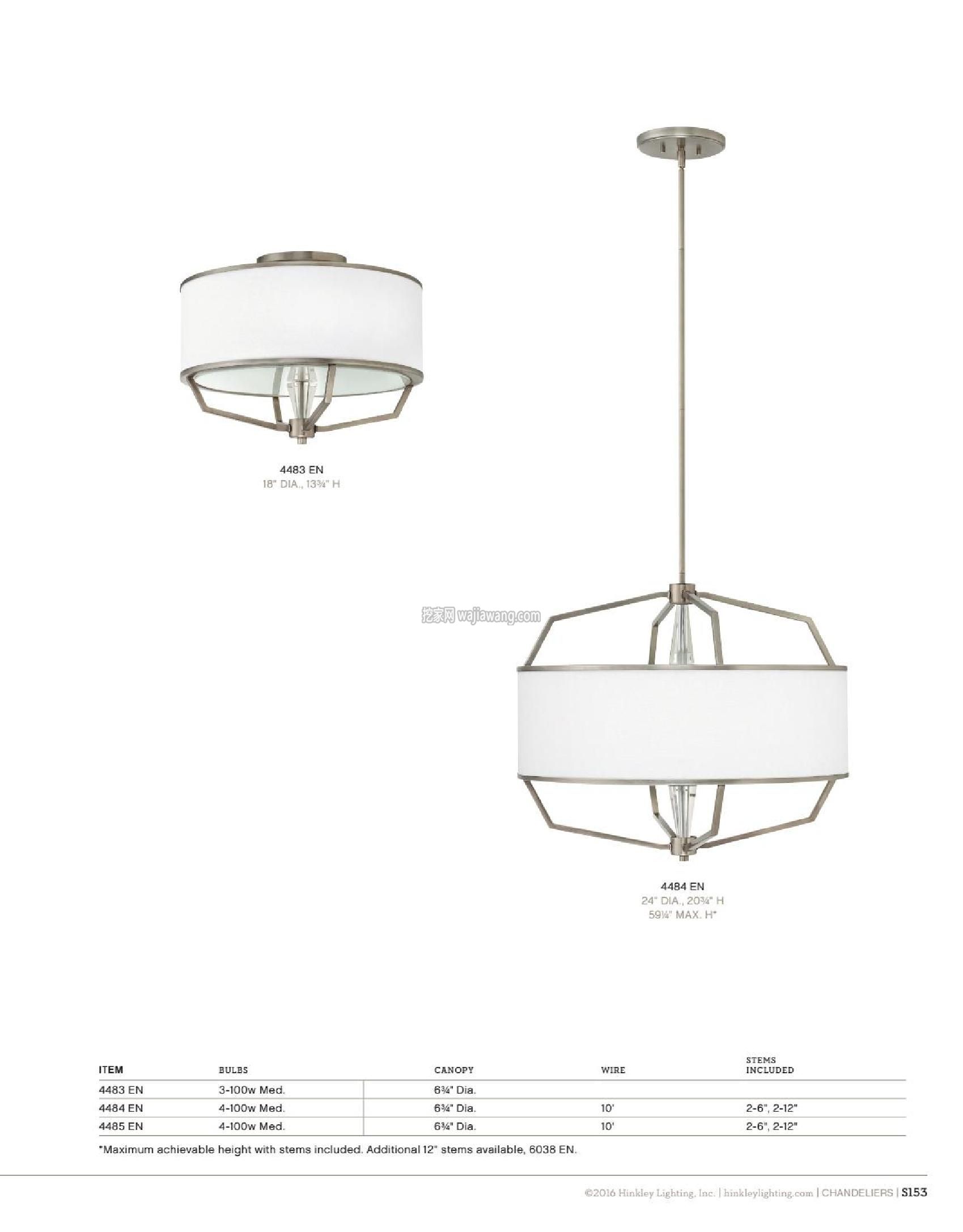 灯饰设计 Hinkley 2016欧式灯具设计目录(图)