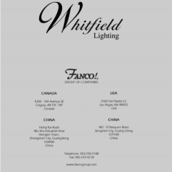 灯饰设计 Whitfield lighting 2016