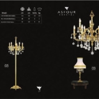 灯饰设计 Asfour 2018年欧式水晶蜡烛吊灯