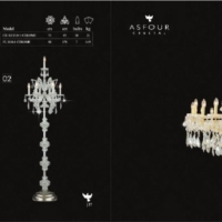 灯饰设计 Asfour 2018年欧式水晶蜡烛吊灯