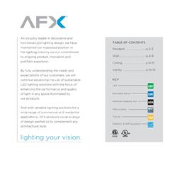 灯饰设计 AFX 2018年现代简约LED灯