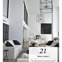 灯饰设计 欧美室内设计软装灯饰案例100 Living Room