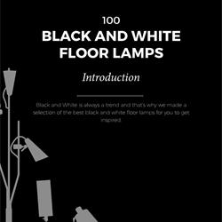 灯饰设计 100款黑与白现代简约落地灯设计floor lamps 2019