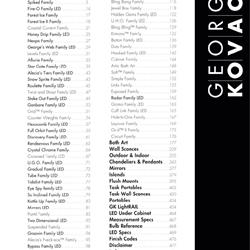 灯饰设计 GEORGE KOVACS 2018-2019年美国创意时尚灯饰目录