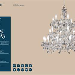 灯饰设计 Masiero 2019年欧美水晶蜡烛吊灯设计