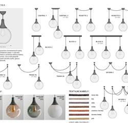 灯饰设计 mojelampa 2019年欧美室内简约玻璃吊灯设计图片
