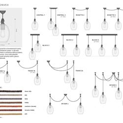 灯饰设计 mojelampa 2019年欧美室内简约玻璃吊灯设计图片