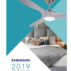 灯饰设计图:Emerson 2019年欧美LED风扇灯设计素材图片