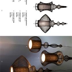 灯饰设计 Forestier 2019年欧美线条竹艺灯具设计电子书籍