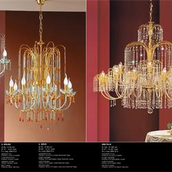 灯饰设计 Arredoluce  2019年欧美水晶蜡烛吊灯设计素材图片