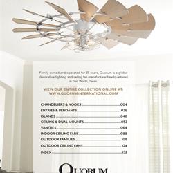灯饰设计 Quorum 2020年最新美式灯饰设计产品目录