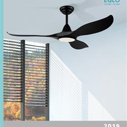风扇灯设计:Eglo 欧美流行吊扇灯风扇灯设计素材图片
