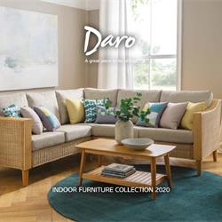 Daro Furniture 2020年欧美藤艺实木沙发茶几家具