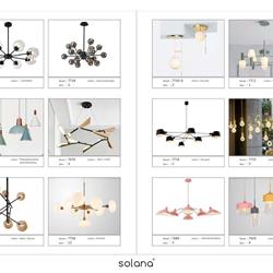 灯饰设计 Solana 2020年欧美现代时尚轻奢吊灯设计素材