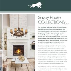 灯饰设计 Savoy House 2021年欧美家居风扇灯设计图片