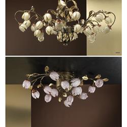 灯饰设计 LOriginale 意大利古典黄铜花艺灯饰设计素材图片