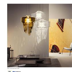 灯饰设计 Slamp 意大利创意玻璃水晶吊灯设计素材图片