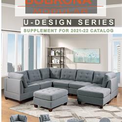 家具设计图:Poundex 2021年欧美布艺沙发素材电子书