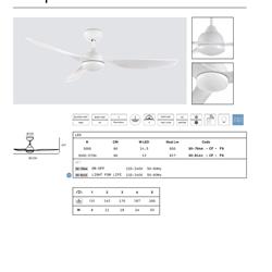 灯饰设计 LEDS C4 2021年欧美家居现代LED风扇灯设计图
