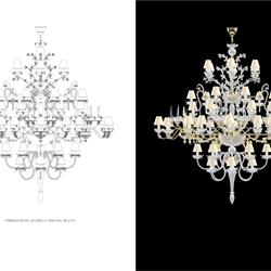 灯饰设计 ArtGlass 欧美大型水晶吊灯设计素材图片电子书
