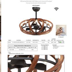 灯饰设计 Maxim 2021年美式风扇灯吊扇灯素材图片电子画册