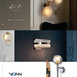灯饰设计图:VONN 2021年欧美酒店旅馆墙壁灯饰素材图片