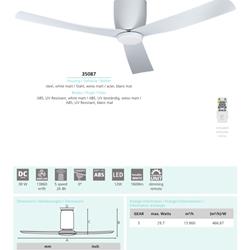 灯饰设计 Eglo 2022年国外吊扇灯风扇灯图片电子目录
