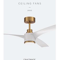 LED风扇灯设计:Craftmade 2022年美式LED风扇灯吊扇灯素材图片