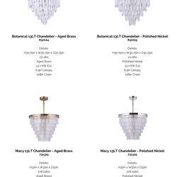 灯饰设计 Mariana 2022年欧美现代时尚灯具设计素材图片