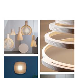 木艺灯设计:Secto Design 国外木艺灯饰灯具设计素材图片