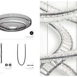 灯饰设计 Preciosa 2022年后现代轻奢水晶吊灯素材图片