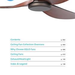 灯饰设计 Eglo 2022年欧美LED风扇灯吊扇灯设计电子图册