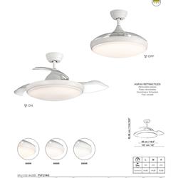灯饰设计 ACB 2022年欧美家居LED风扇灯设计产品图片