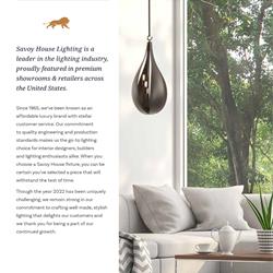 灯饰设计 Savoy House 2022年6月美国最新灯饰灯具图片