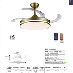 灯饰设计 JUERIC 2022年欧美现代风扇灯吊扇灯具素材图片