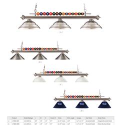 灯饰设计 Z-Lite 2022年欧美台球馆灯具设计素材图片