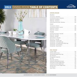 家具设计 Coaster 2022年欧美餐厅家具设计图片电子目录
