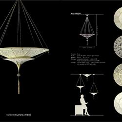 灯饰设计 Fortuny 意大利丝绸布艺灯饰设计素材图片电子目录