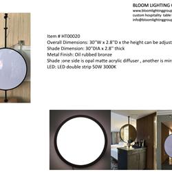 灯饰设计 Bloom 2022年欧美家居酒店装饰台灯设计素材图片