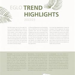 灯饰设计 Eglo 2022-2023年欧美现代灯具设计素材图片