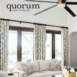 灯饰设计图:Quorum 2023年最新欧美室内LED吊扇灯风扇灯设计