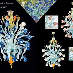 灯饰设计 Busato 2022年意大利经典艺术玻璃灯饰设计素材图片