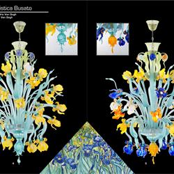 灯饰设计 Busato 2022年意大利经典艺术玻璃灯饰设计素材图片