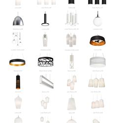 灯饰设计 AFX 2023年欧美现代时尚前卫灯具设计图片